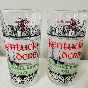Kentucky Derby Julep Glasses set of 2 - rare!
